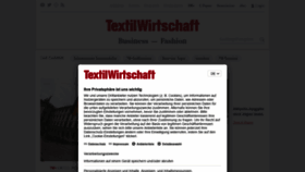 What Textilwirtschaft.de website looked like in 2020 (3 years ago)