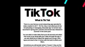 What Toktik.pro website looked like in 2020 (3 years ago)