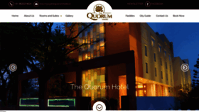 What Thequorumhotel.in website looked like in 2020 (3 years ago)