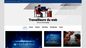 What Travailleursduweb.com website looked like in 2020 (3 years ago)