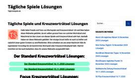 What Taeglichespiele.de website looked like in 2020 (3 years ago)
