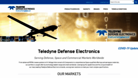 What Teledynedefenseelectronics.com website looked like in 2020 (3 years ago)