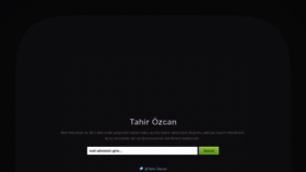 What Tahirozcan.com website looked like in 2020 (3 years ago)