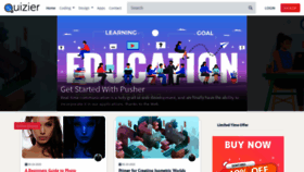 What Tutorials.quizier.com website looked like in 2020 (3 years ago)