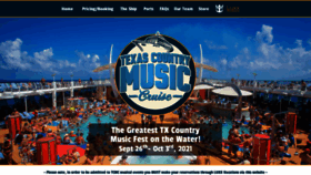 What Texascountrymusiccruise.com website looked like in 2020 (3 years ago)