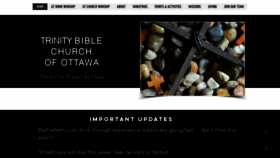 What Trinitybiblechurch.ca website looked like in 2020 (3 years ago)