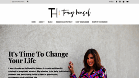 What Tracyhensel.com website looked like in 2020 (3 years ago)