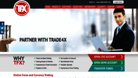 What Trade4x.net website looked like in 2020 (3 years ago)