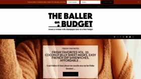 What Theballeronabudget.com website looked like in 2020 (3 years ago)