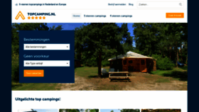 What Topcamping.nl website looked like in 2020 (3 years ago)