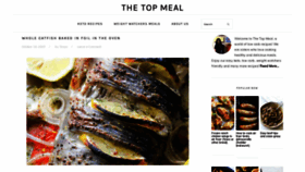 What Thetopmeal.com website looked like in 2020 (3 years ago)