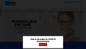 What Tomlineyecare.com website looked like in 2020 (3 years ago)