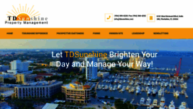What Tdsunshine.com website looked like in 2020 (3 years ago)