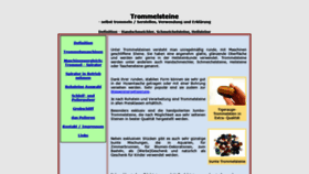 What Trommelsteine.at website looked like in 2020 (3 years ago)