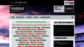 What Thunder100fm.com website looked like in 2020 (3 years ago)