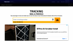 What Trackdz.com website looked like in 2020 (3 years ago)