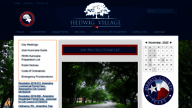 What Thecityofhedwigvillage.com website looked like in 2020 (3 years ago)