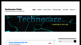 What Technocaretricks.com website looked like in 2020 (3 years ago)