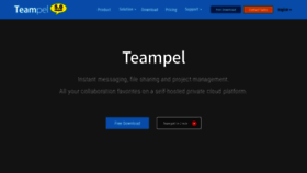 What Teampel.com website looked like in 2020 (3 years ago)