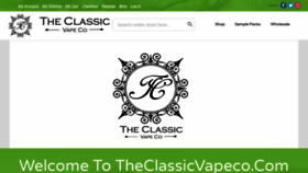 What Theclassicvapeco.com website looked like in 2020 (3 years ago)