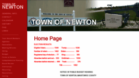 What Townofnewton.org website looked like in 2020 (3 years ago)
