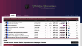 What Turkiyeforumlari.net website looked like in 2020 (3 years ago)