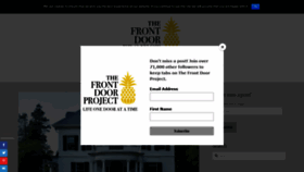 What Thefrontdoorproject.com website looked like in 2020 (3 years ago)