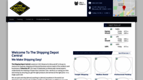 What Theshippingdepot.com website looked like in 2020 (3 years ago)