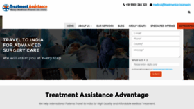 What Treatmentassistance.in website looked like in 2020 (3 years ago)