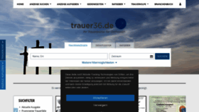 What Trauer36.de website looked like in 2020 (3 years ago)