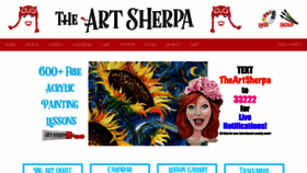 What Theartsherpa.com website looked like in 2020 (3 years ago)
