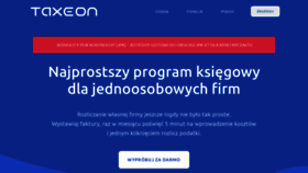 What Taxeon.pl website looked like in 2020 (3 years ago)