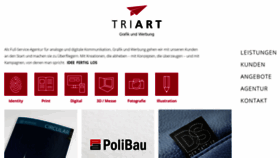 What Triart.ch website looked like in 2020 (3 years ago)