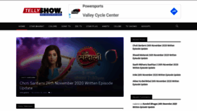 What Tellyshowupdates.com website looked like in 2020 (5 years ago)