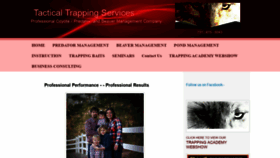 What Tacticaltrappingservices.com website looked like in 2020 (3 years ago)
