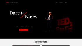 What Tedxsanfrancisco.com website looked like in 2020 (3 years ago)