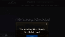 What Thewindingriverranch.com website looked like in 2020 (3 years ago)