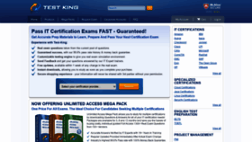 What Test-king.com website looked like in 2020 (3 years ago)