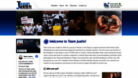 What Teamjustin.com website looked like in 2020 (3 years ago)