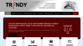 What Trendysvitidla.cz website looked like in 2020 (3 years ago)