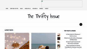 What Thethriftyissue.com.au website looked like in 2020 (3 years ago)