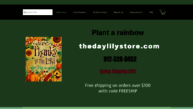 What Thedaylilystore.com website looked like in 2020 (3 years ago)