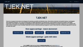 What Tjek.net website looked like in 2020 (3 years ago)
