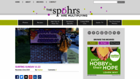 What Thespohrsaremultiplying.com website looked like in 2020 (3 years ago)