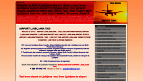 What Taxiairportljubljana.co.uk website looked like in 2020 (3 years ago)