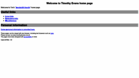 What Timothydevans.me.uk website looked like in 2020 (4 years ago)