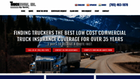 What Truck-insure.com website looked like in 2020 (3 years ago)