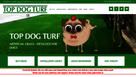 What Topdogturf.co.uk website looked like in 2020 (3 years ago)