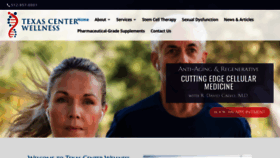What Texascenterwellness.com website looked like in 2020 (3 years ago)
