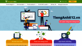 What Tienganhk12.com website looked like in 2020 (3 years ago)